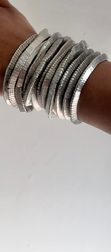 Metallic Chrome 7pc Bracelet Set