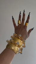 Indian Orb Diamond Bracelets 2pc Set