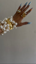Pearl Ball Bracelet 5pc Set