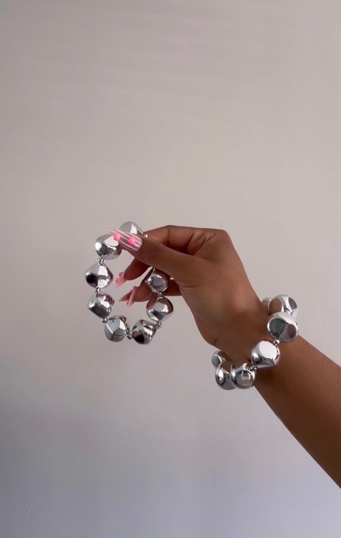 Chunky Chrome Ball Bracelet