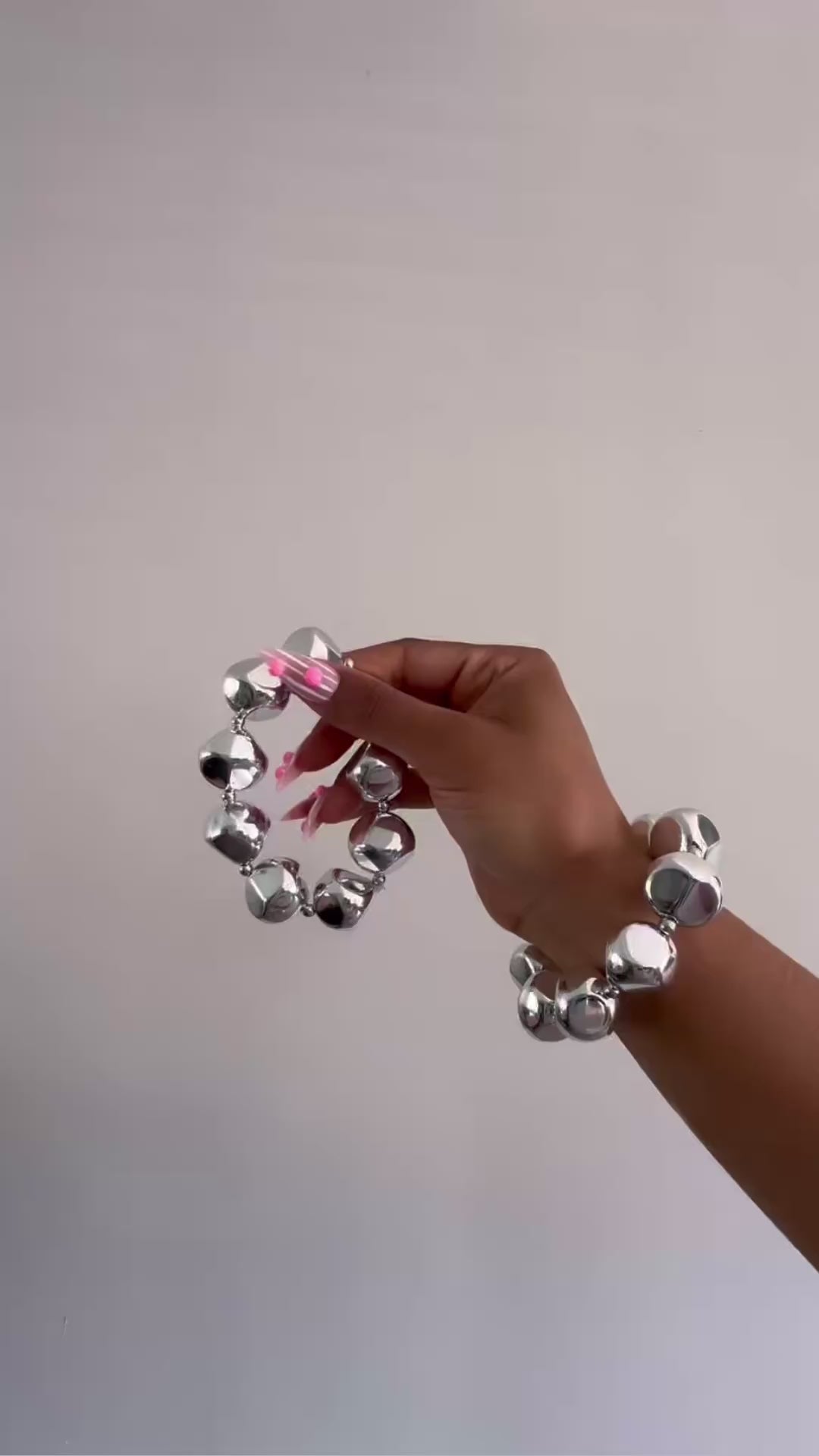 Chunky Chrome Ball Bracelet
