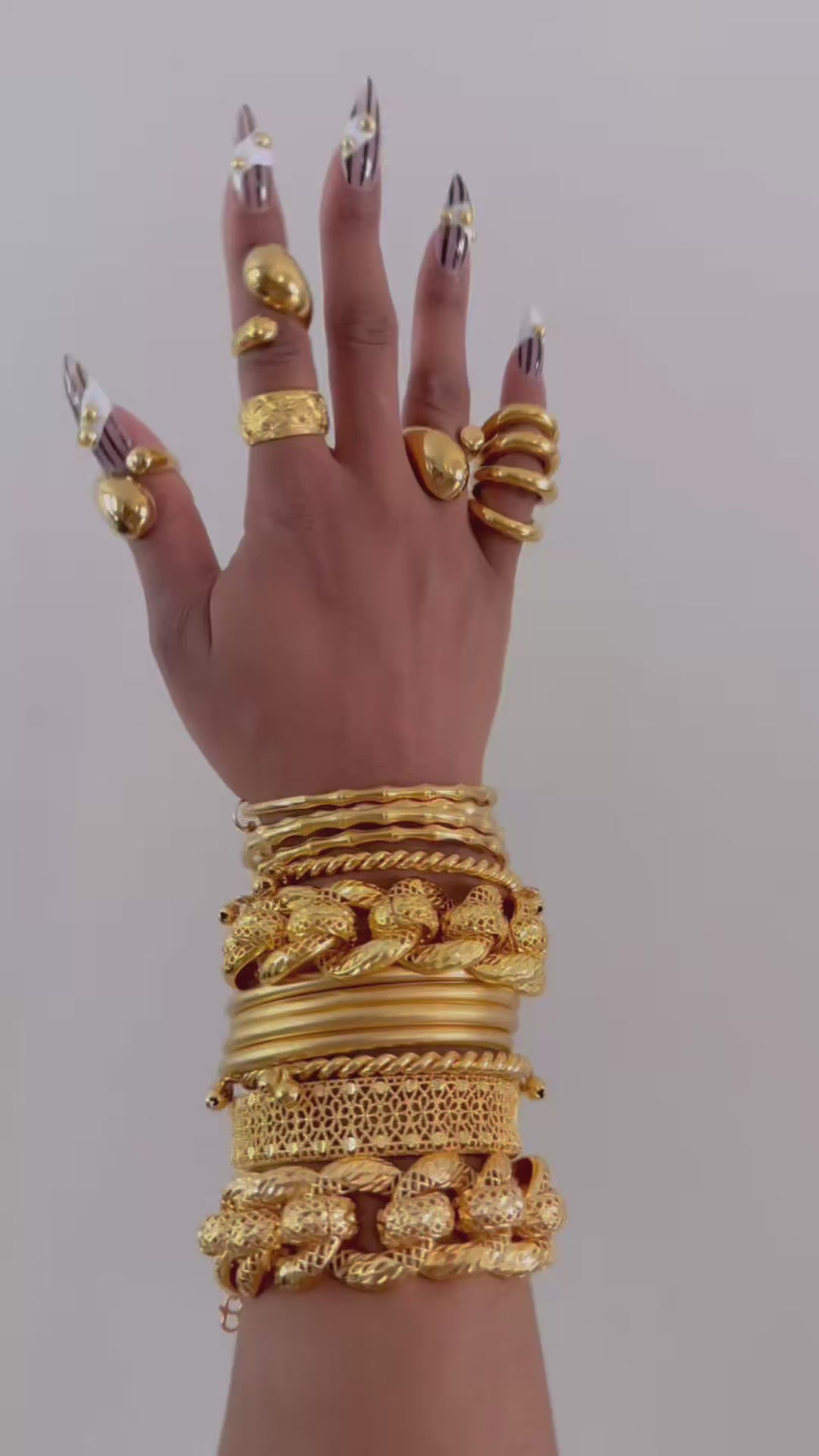 9pc Gold Plated Bundle Set