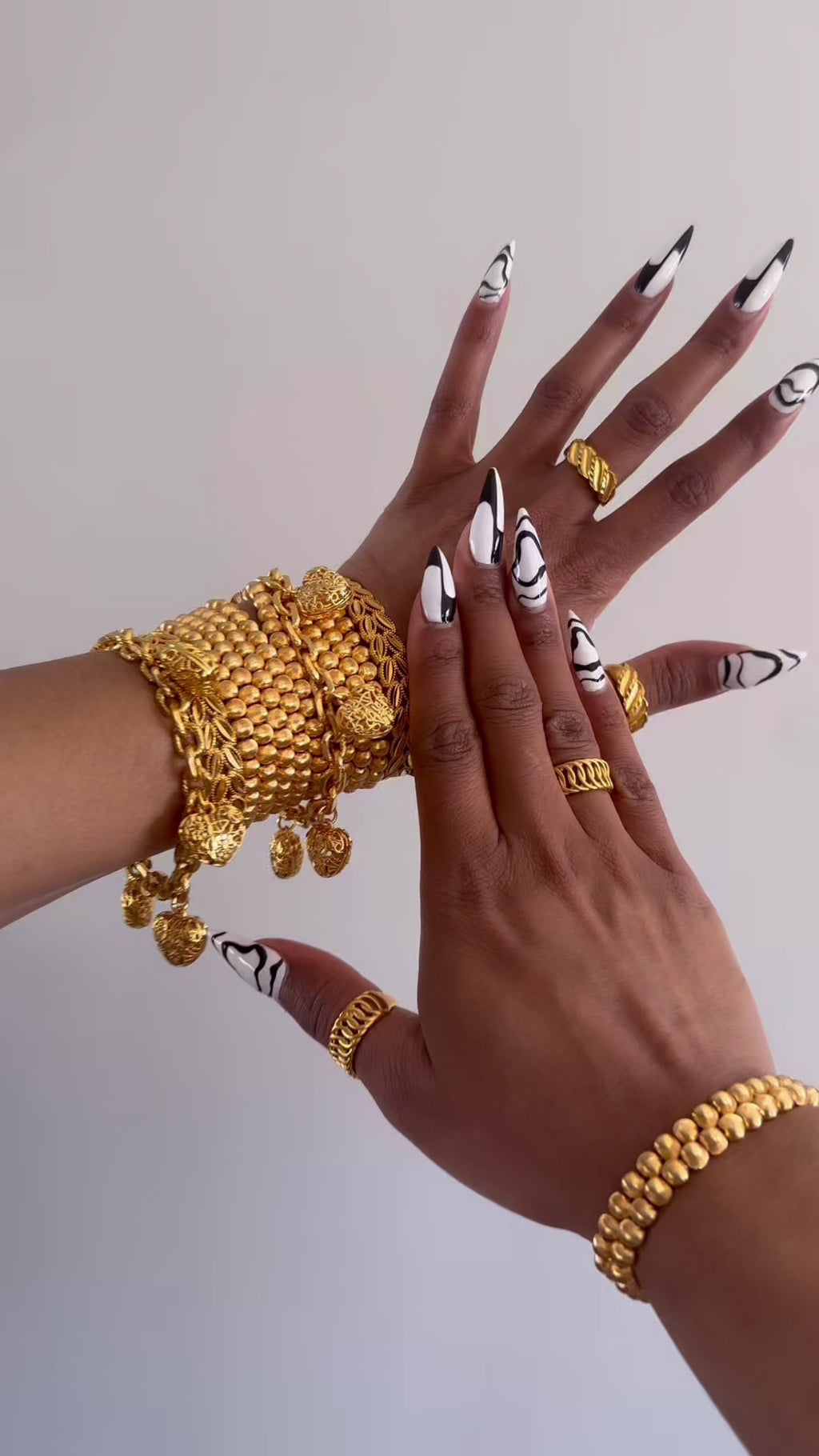 CATEYE BEAD BRACELET SET