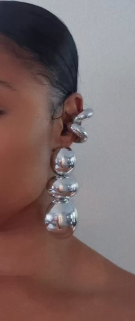 Serra Chrome Earrings